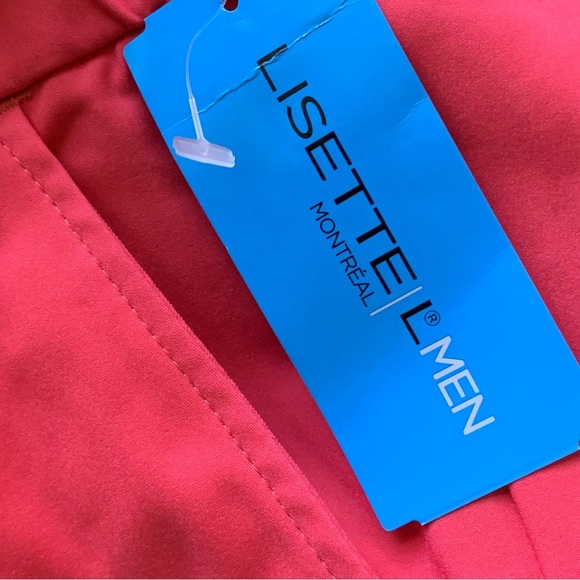 Lisette Golf Pants Men Size 32x34 Red Pull On Performance Wear Made in Canada - Picture 7 of 11